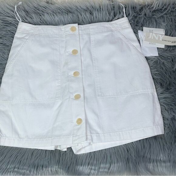 Jones New York White Button-Down Skirt - Picture 1 of 8